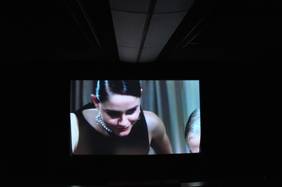 Alison Zatta as Love in the noir styled short film Ambition Of Love. Projection test at the Egyptian Theatre's American Cinematheque in Hollywood.